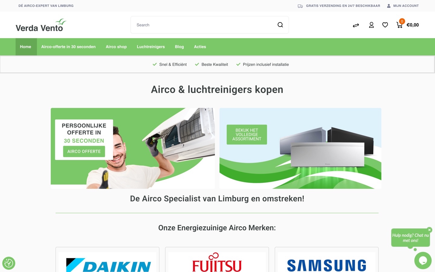 Homepage of Verdavento